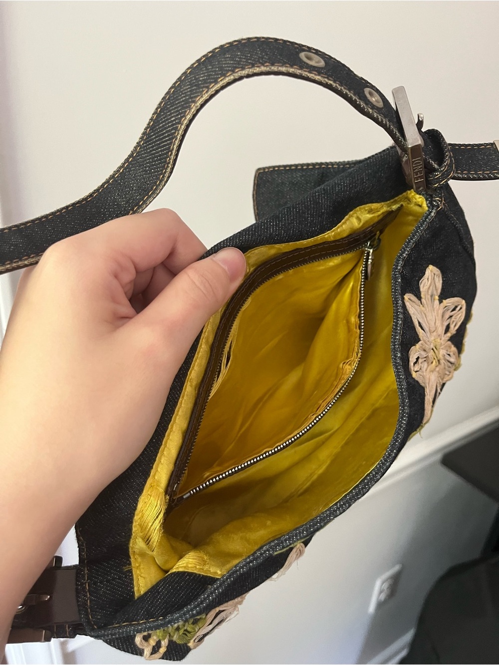 Fendi Baguette Denim Bag - Picture 13 of 16